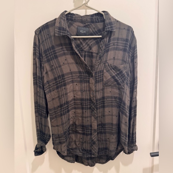 Rails Olive Shadow With Flocked Stars Top - Picture 2 of 4